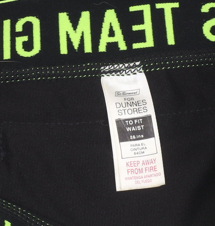 Additional view of Dunnes girls’ black ankle leggings m #girlpower sports activewear