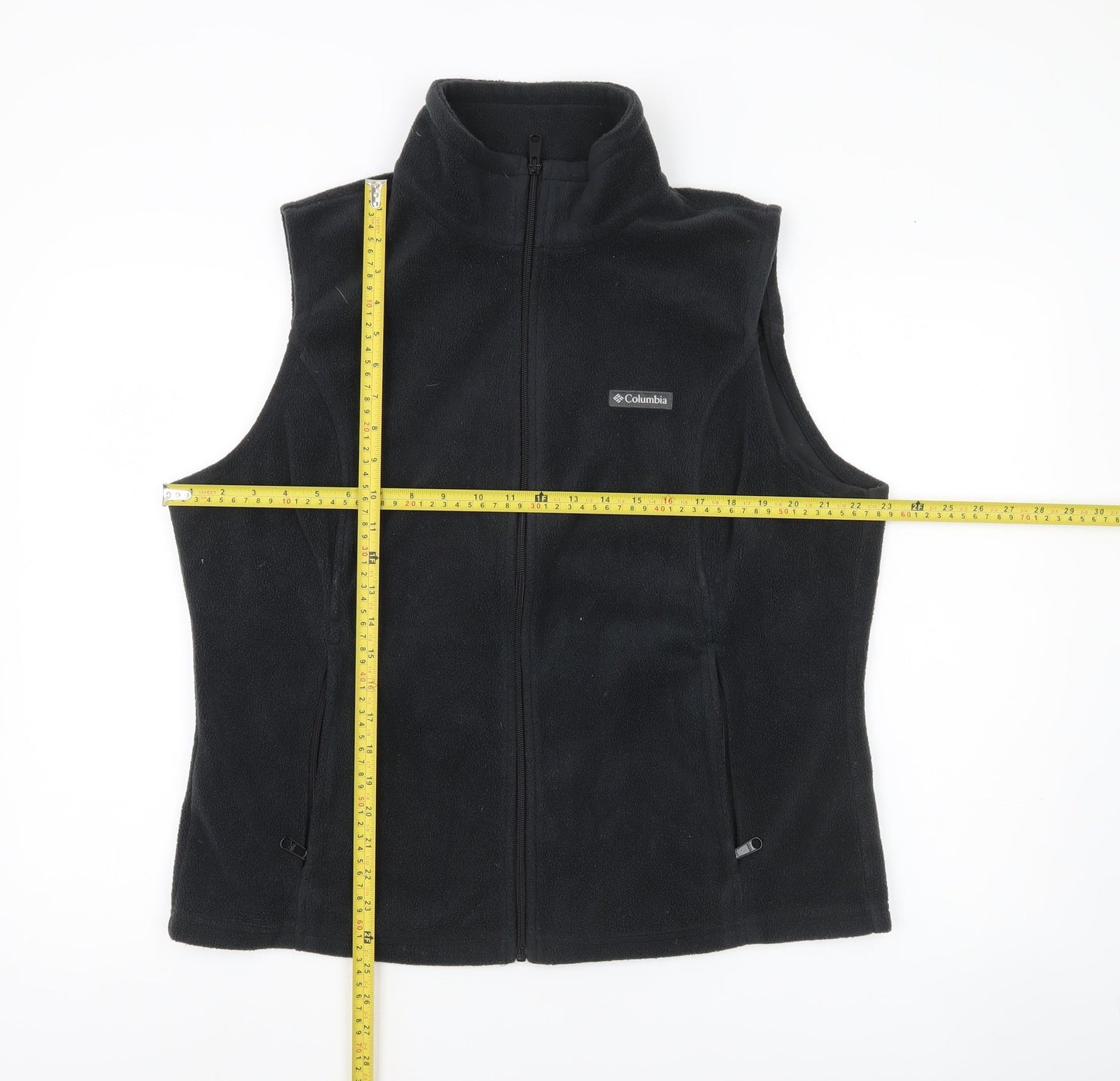Columbia Men Black XL Fleece Bodywarmer Waistcoat Outdoor Hiking Vest