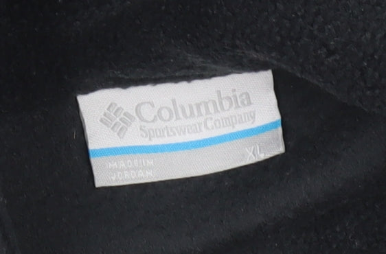 Columbia Men Black XL Fleece Bodywarmer Waistcoat Outdoor Hiking Vest