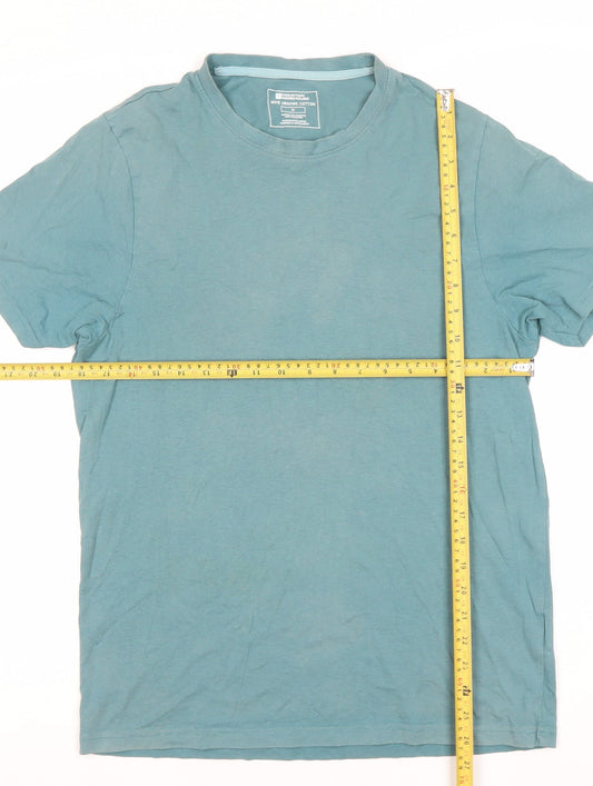 Mountain Warehouse Men's Blue Organic Cotton T-Shirt Size M