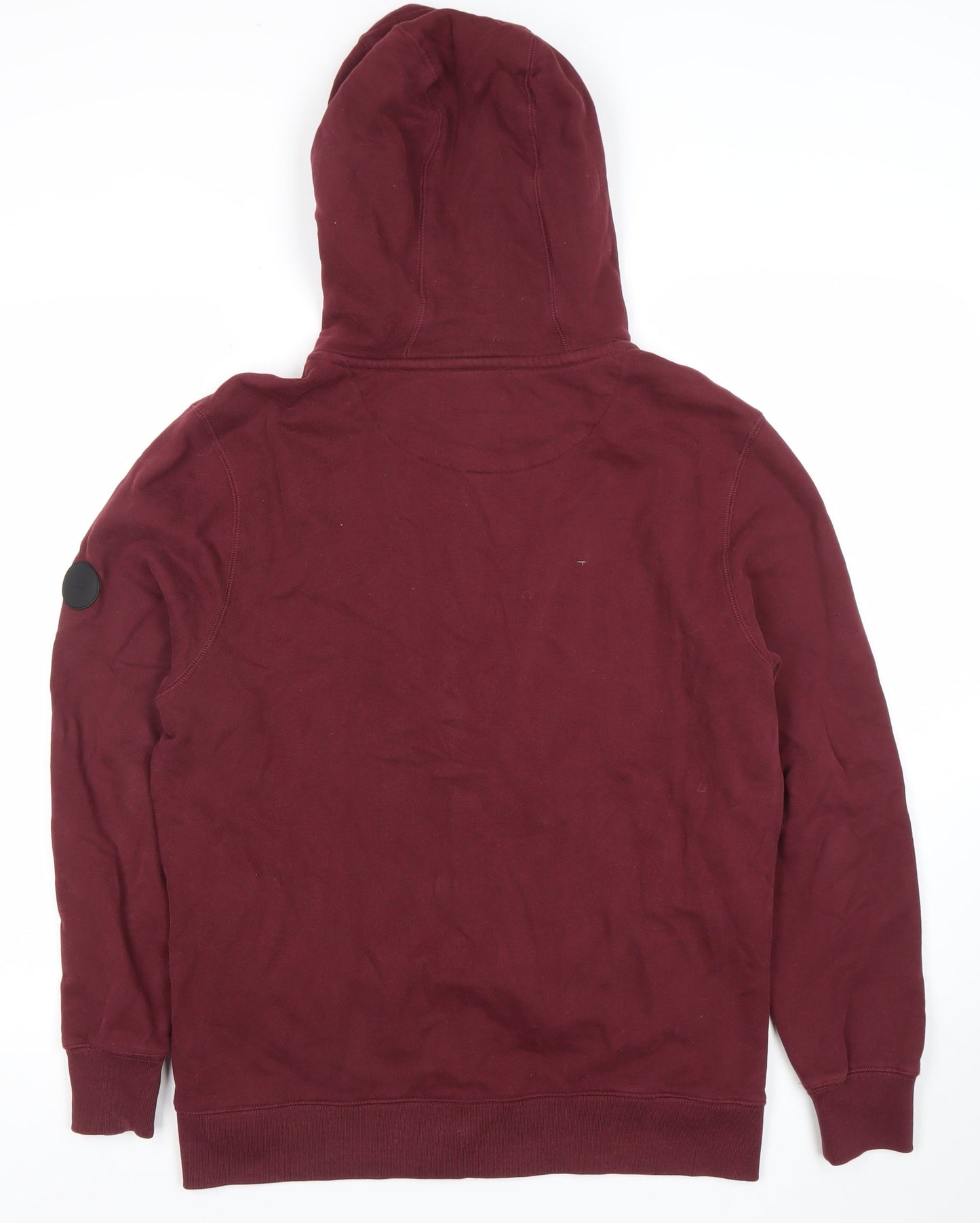 Firetrap Men's Red Full Zip Hoodie Size L Cotton Casual