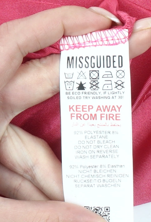 Additional view of Missguided Women Pink, size 12, Midi Slip Dress Sleeveless Partywear