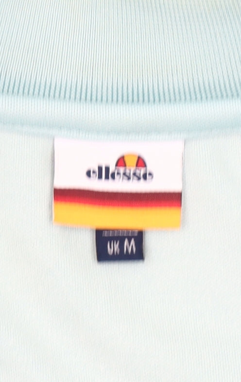 Ellesse Men’s Blue Full Zip Sweatshirt Jacket Size M Logo Retro Style