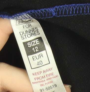 Additional view of Dunnes Women’s Blue Full Zip Hooded Jacket, size UK 12