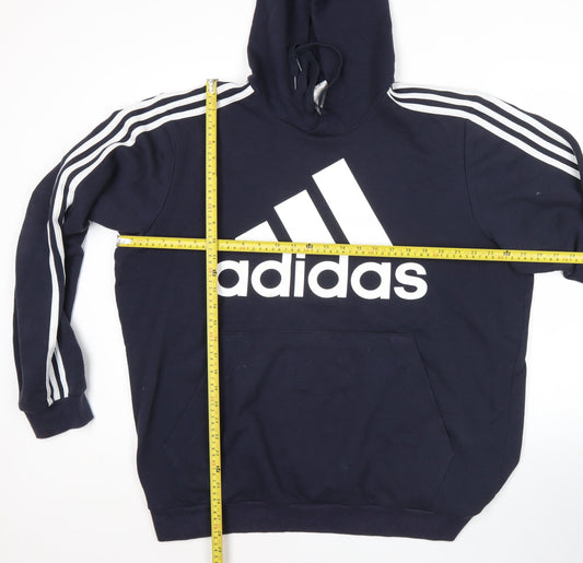 Adidas Men’s Blue Pullover Hoodie 3XLT Big & Tall Sportswear