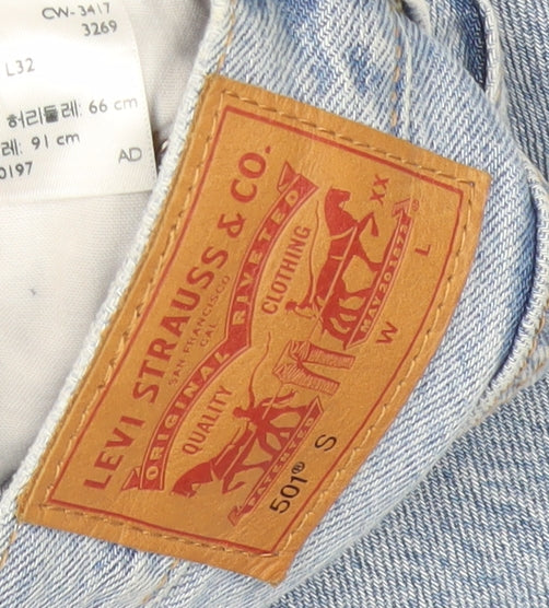 Levi's 501 Men's Blue Straight Jeans W26 L32 Denim Classic