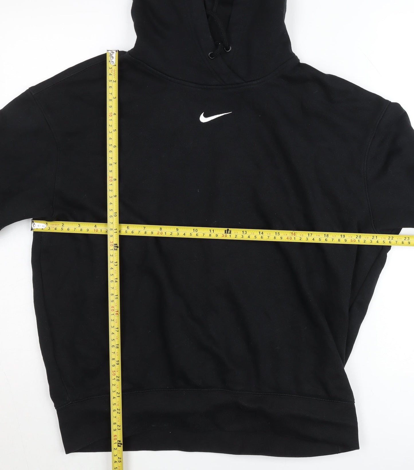 Nike Men's Black Pullover Hoodie S Regular Fit Fleece Sportswear