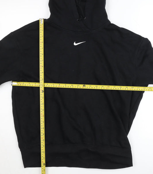 Nike Men's Black Pullover Hoodie S Regular Fit Fleece Sportswear