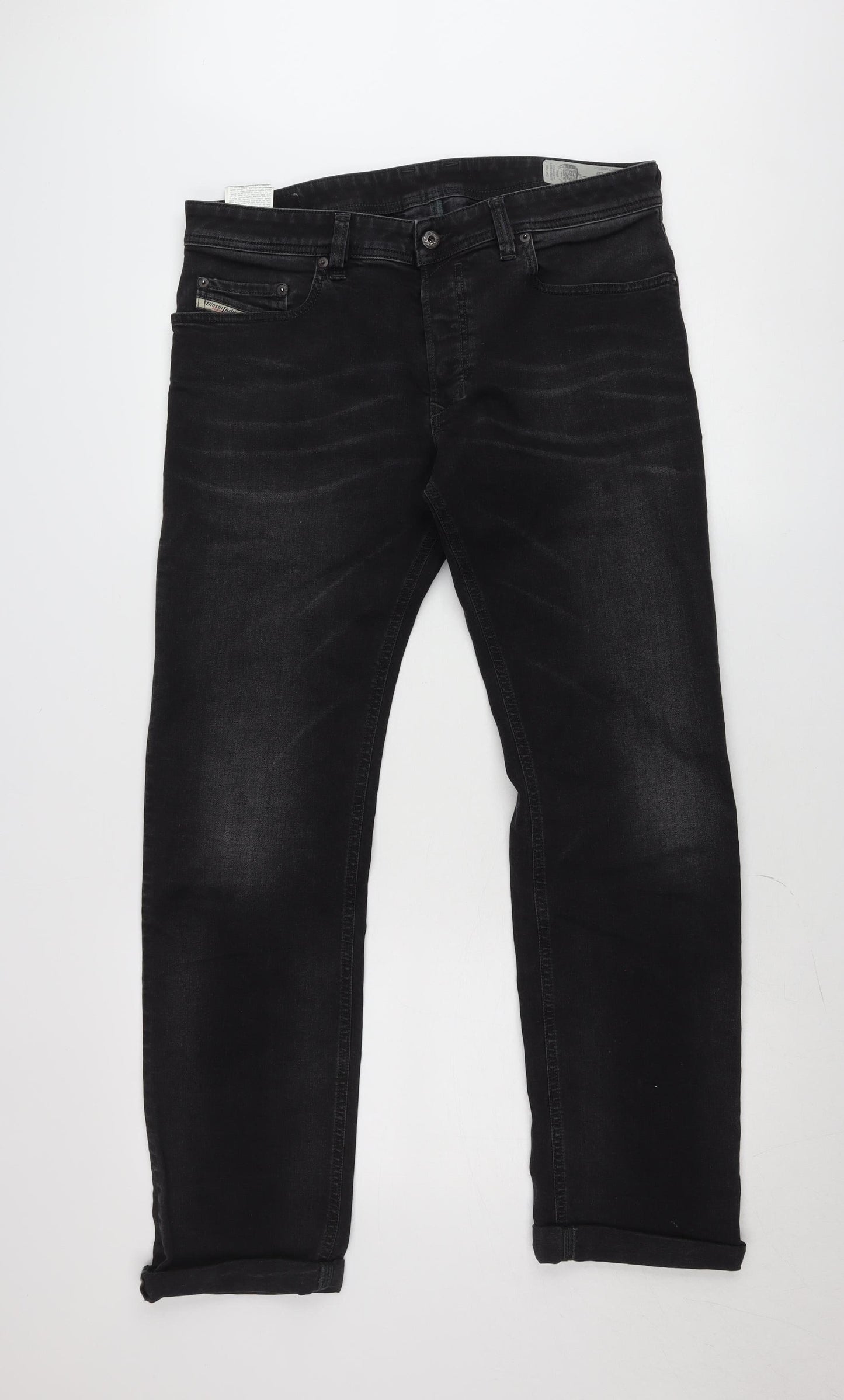 Diesel Safado-R Black Slim Straight Jeans W34 L32 Men’s Denim
