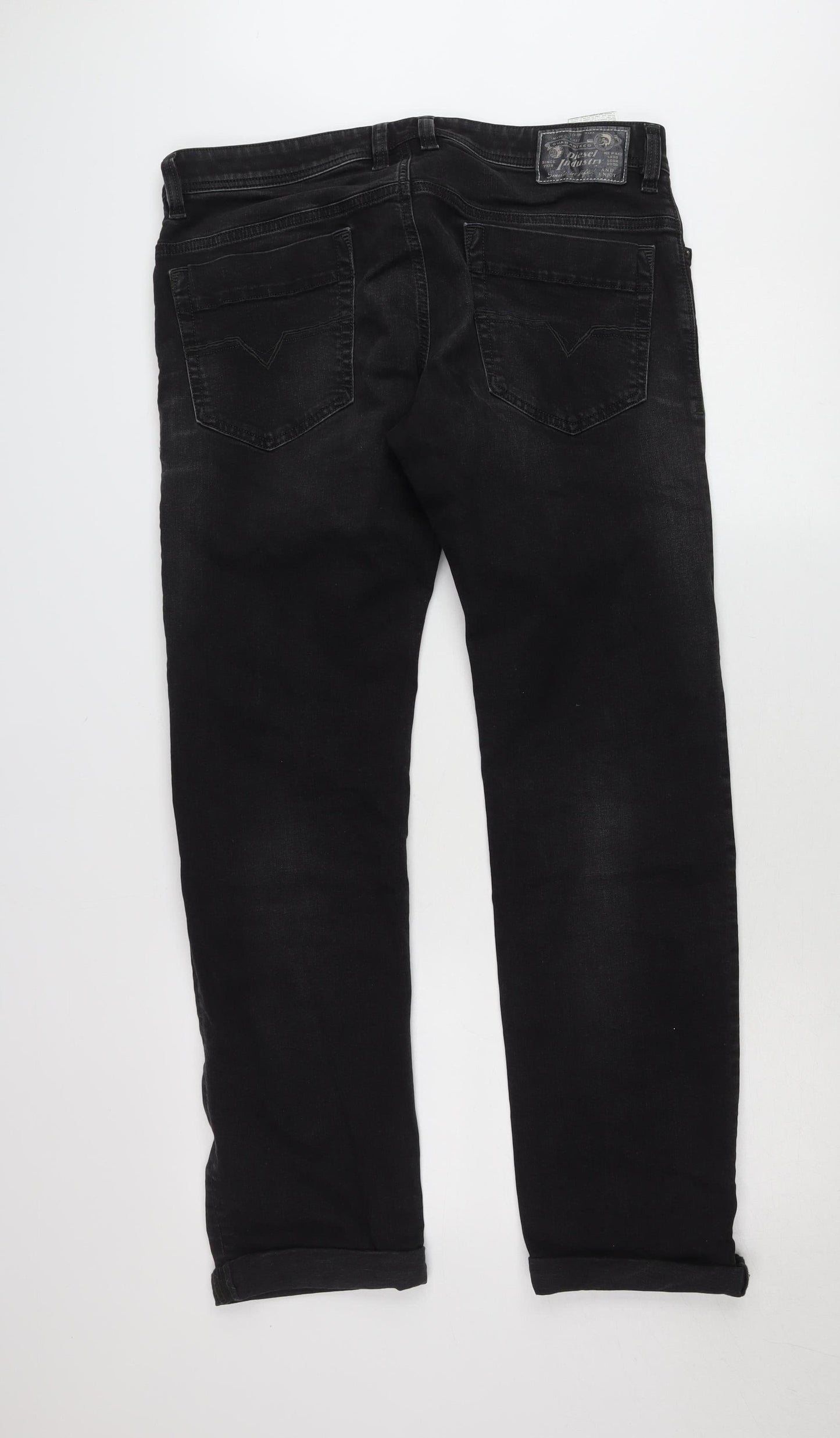Diesel Safado-R Black Slim Straight Jeans W34 L32 Men’s Denim