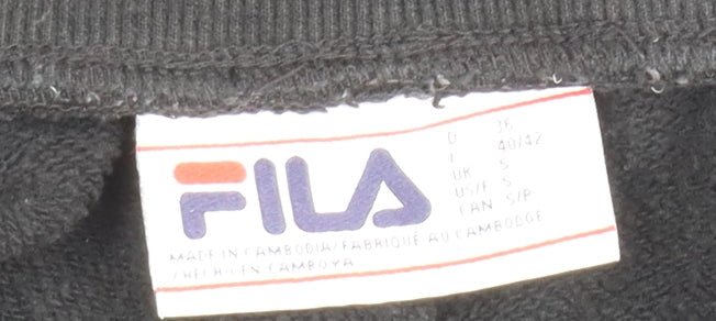 Additional view of Fila Men’s Black Jogger Trousers, size S, Regular Fit Sportswear