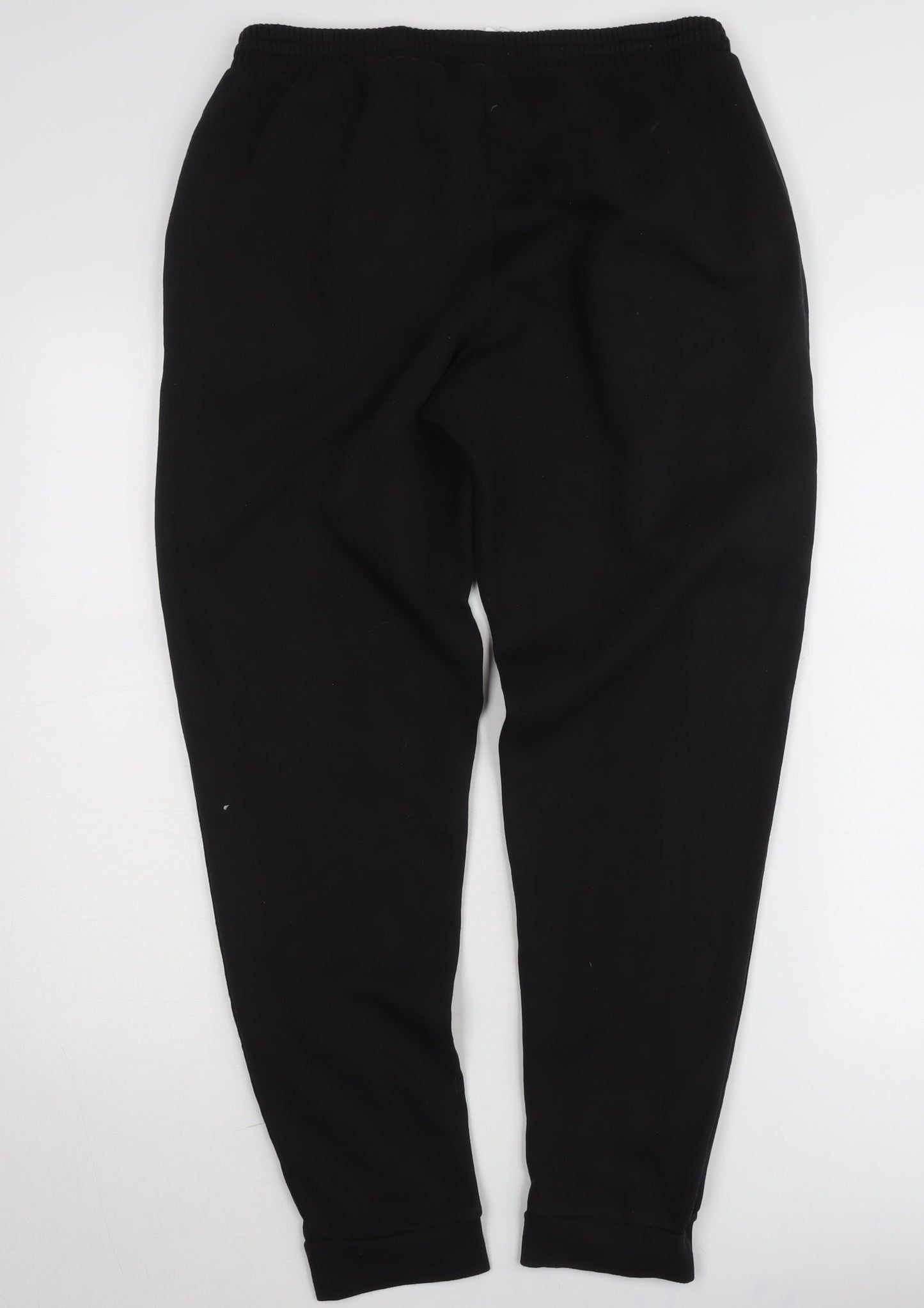 Adidas Mens Black Jogger Sweatpants L Regular Fit Fleece Trousers