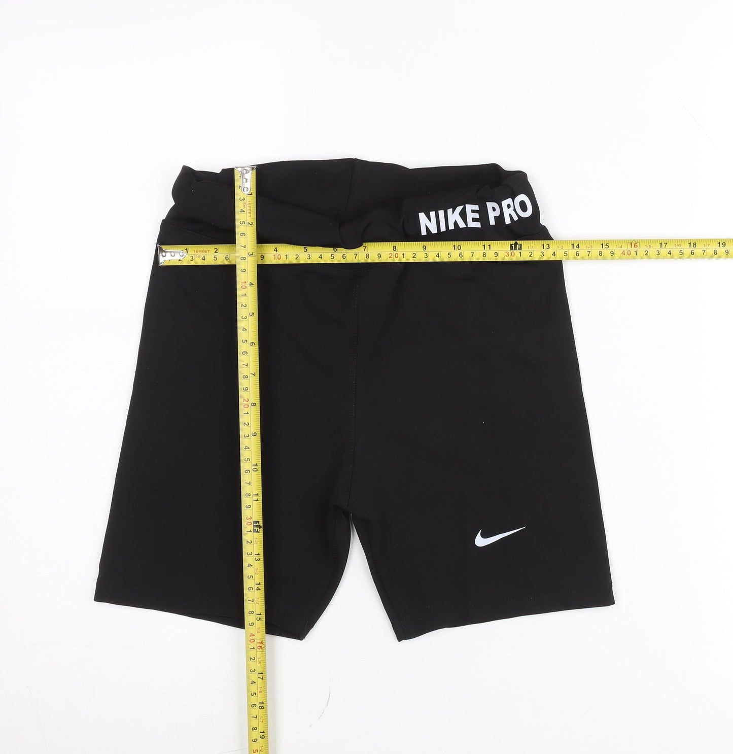 Nike Girls Black Pro Biker Shorts M Activewear Stretch Gym