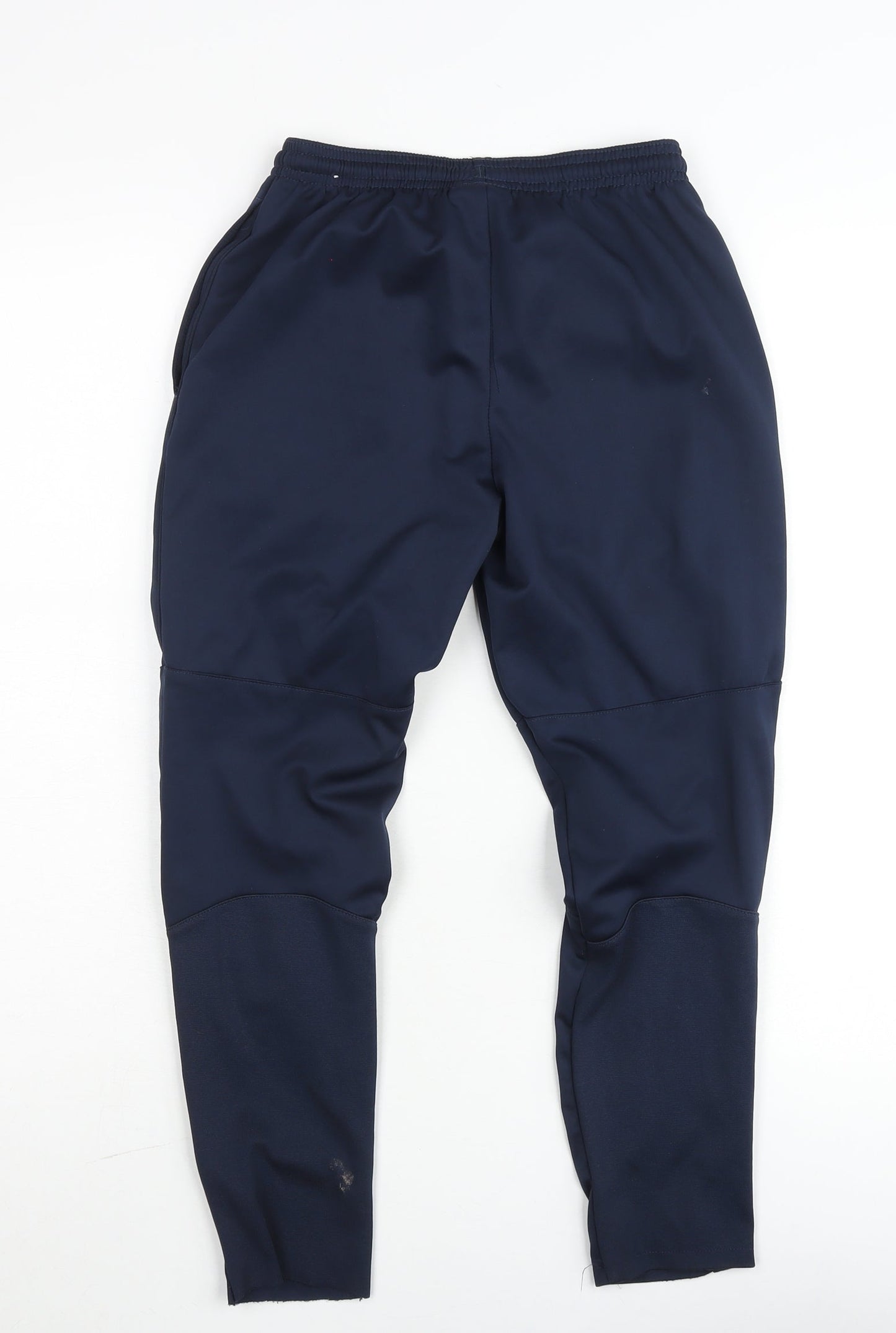 Nike Boys Blue Dri-FIT Track Pants 13-14 Yrs Tapered Sportswear