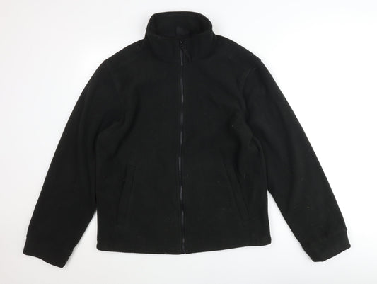 Regatta Mens Black Fleece Jacket M Full Zip Outdoor Casual