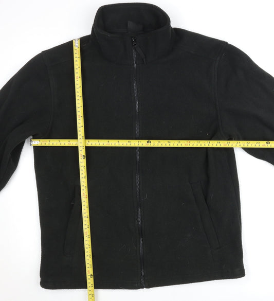 Regatta Mens Black Fleece Jacket M Full Zip Outdoor Casual
