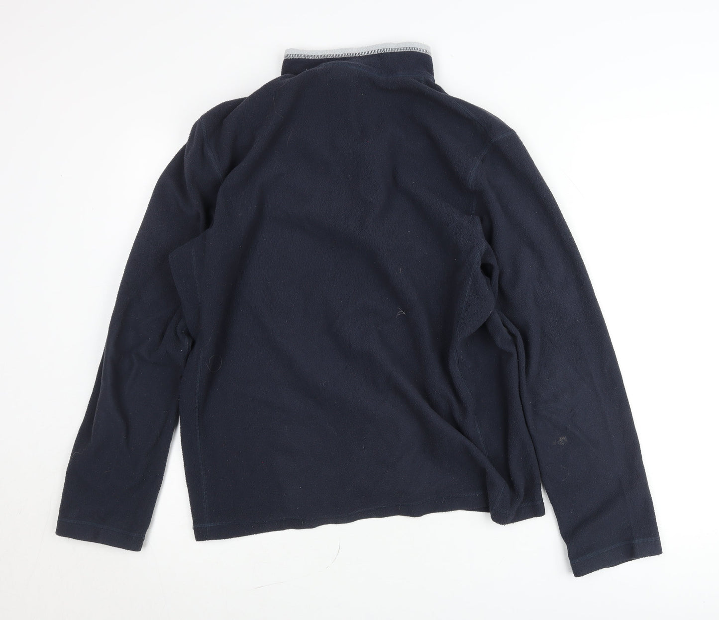 The North Face Men's Blue Fleece Pullover Sweatshirt L 1/4 Zip Outdoor