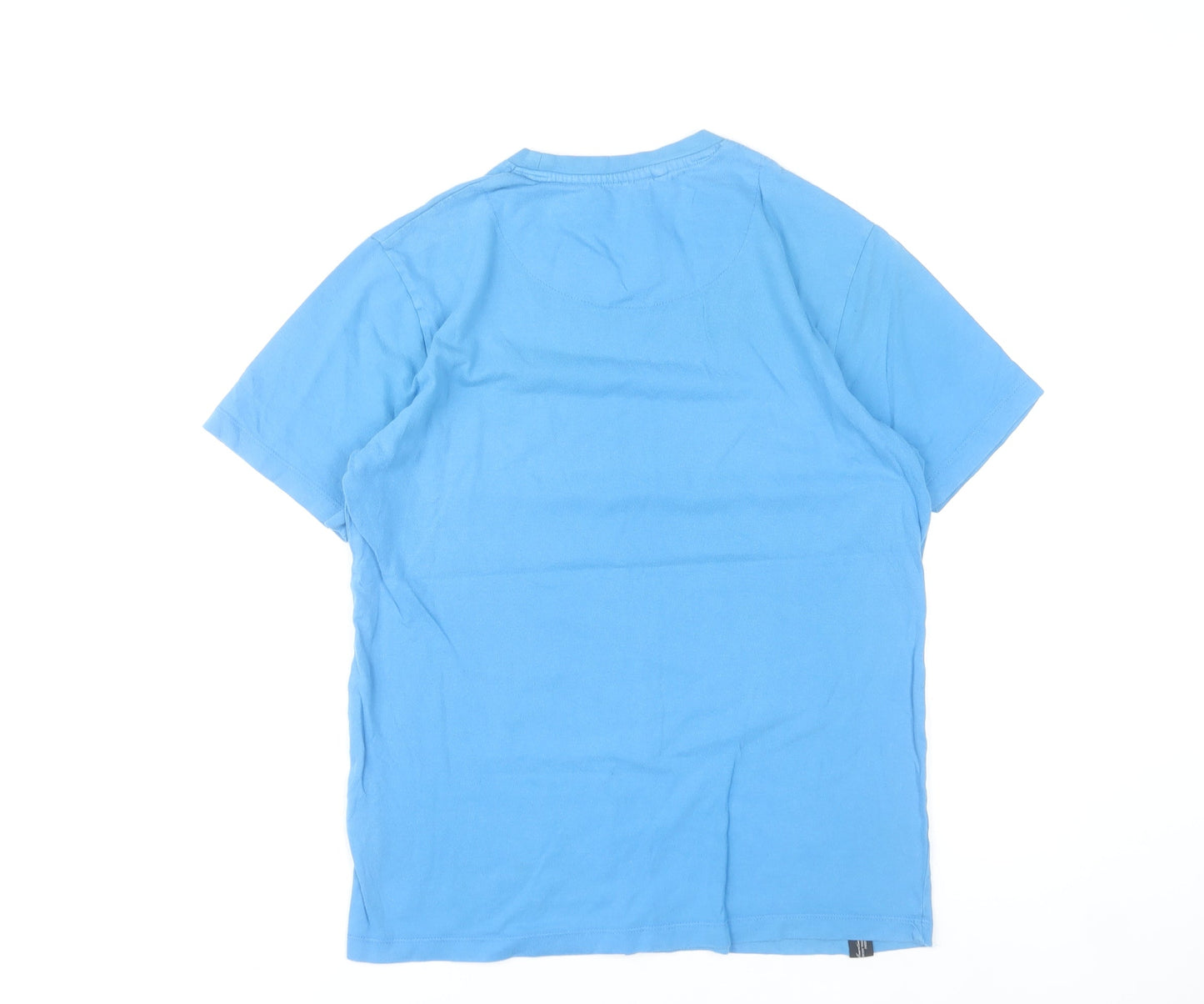 Diesel Mens Blue Crew Neck Cotton Short Sleeve T-Shirt Size S