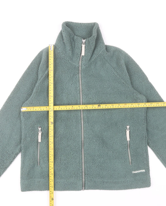 Craghoppers Women's Green Fleece Jacket Size 10 Full Zip Outdoor