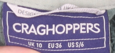 Craghoppers Women's Green Fleece Jacket Size 10 Full Zip Outdoor