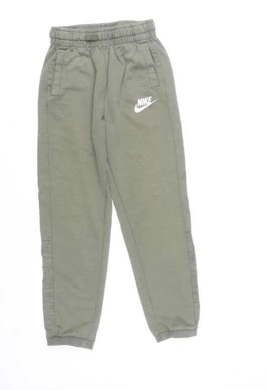 Nike Boys Green Jogger Sweatpants XL 13-15Y Cotton Blend Casual