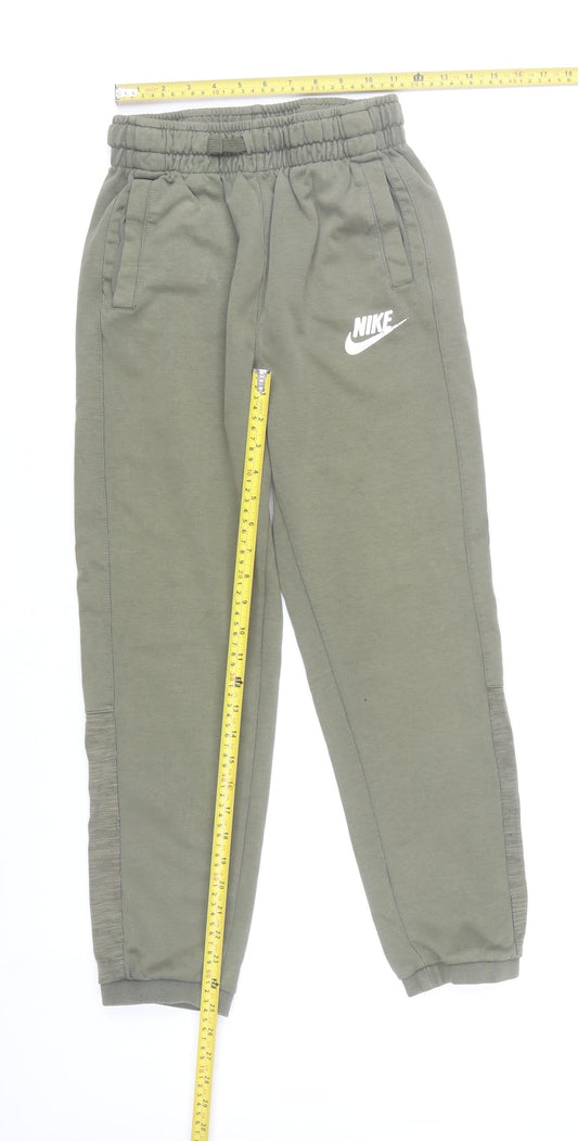 Nike Boys Green Jogger Sweatpants XL 13-15Y Cotton Blend Casual