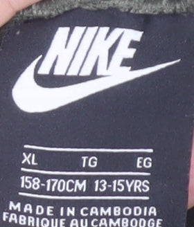 Nike Boys Green Jogger Sweatpants XL 13-15Y Cotton Blend Casual