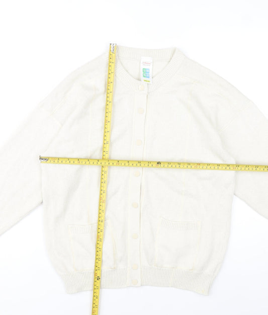 Marks and Spencer Women’s Beige Cardigan Size 12-14 Cotton Blend