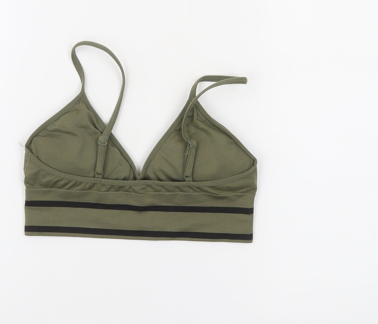 Ellesse Women Green Small Sports Bra Nylon Elastane Stretch Activewear