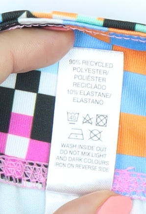 Additional view of Dunnes girls’ multicoloured geometric leggings, size 5, years slim fit
