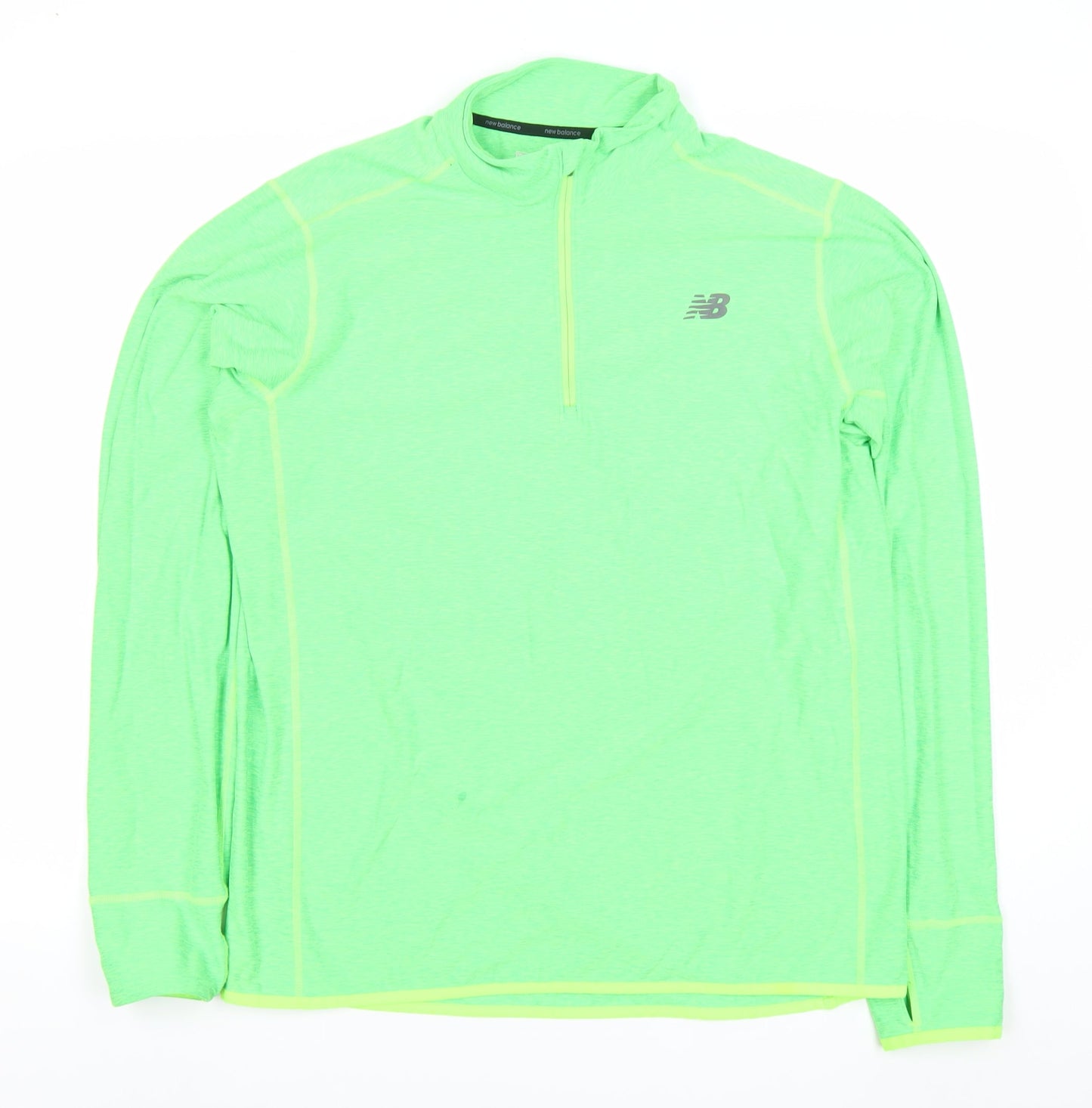New Balance Unisex Green L Pullover Sweatshirt 1/4 Zip Sportswear