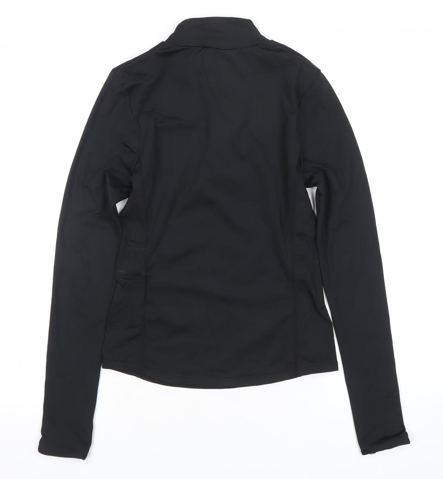 Ellesse Womens Black Size 6 Long Sleeve 1/4 Zip Activewear Top