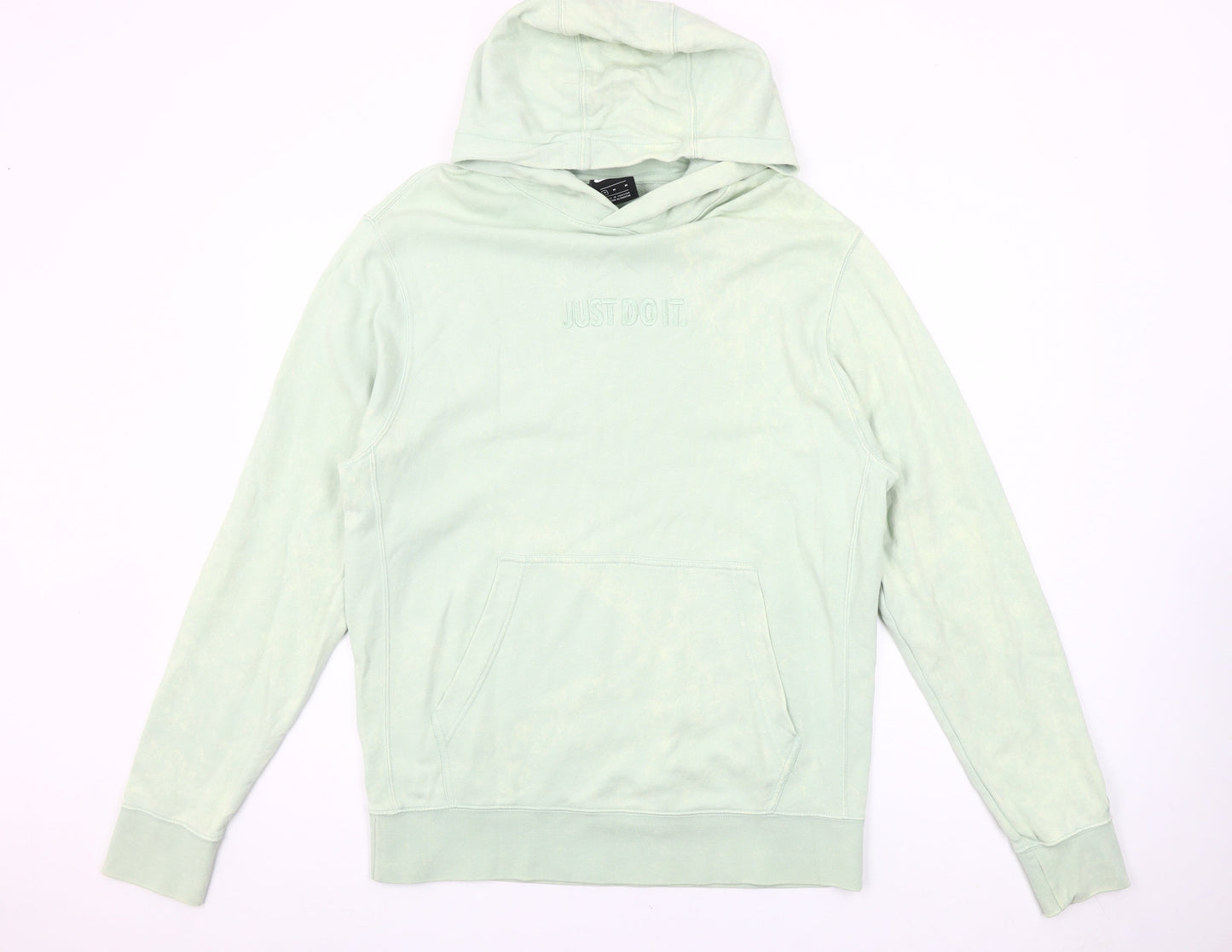Nike Men’s Green Pullover Hoodie M Regular Fit Long Sleeve