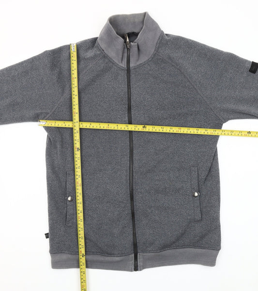 Regatta Men’s Grey Full Zip Fleece Sweatshirt Size M Outdoor Hiking