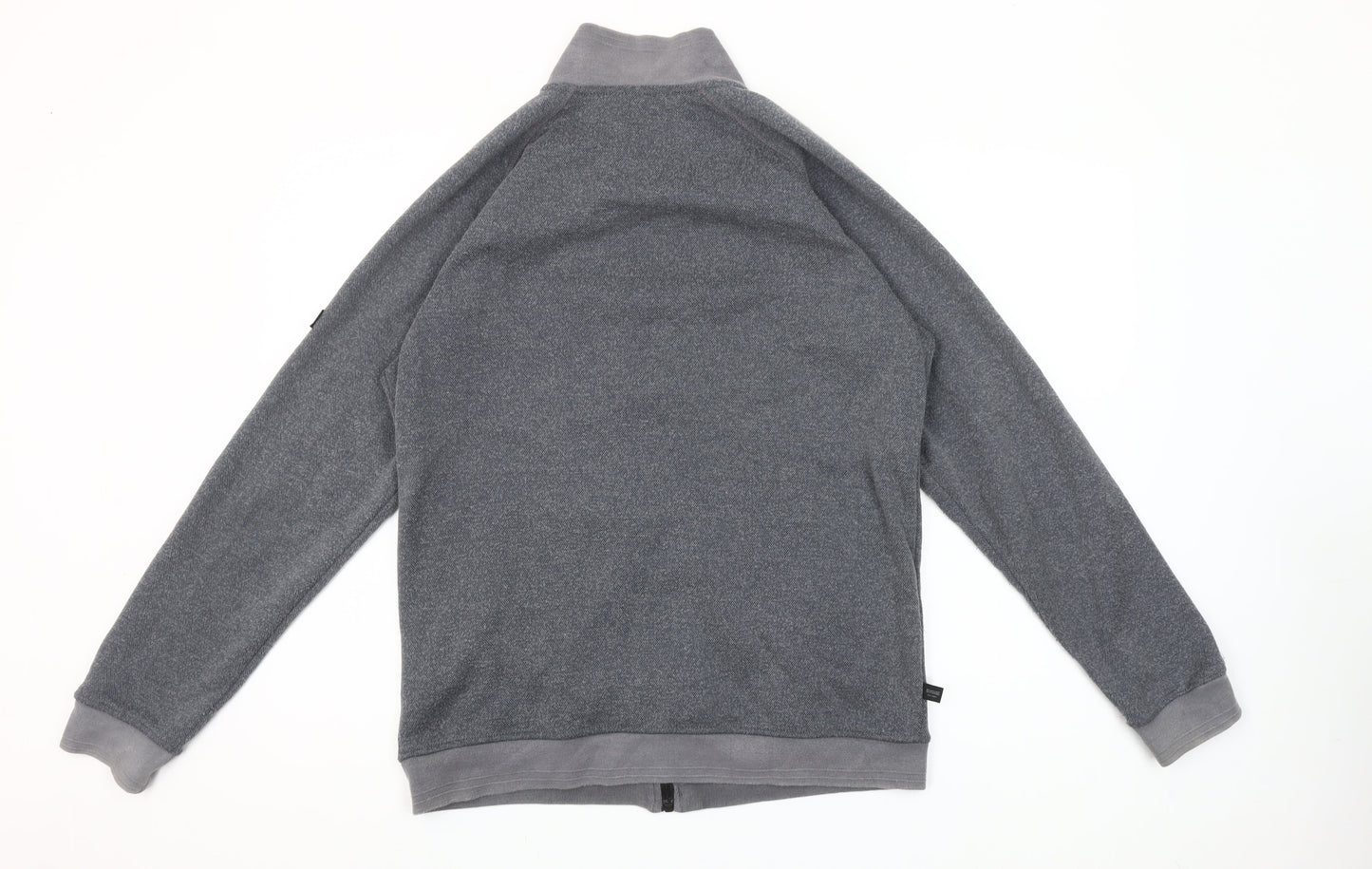 Regatta Men’s Grey Full Zip Fleece Sweatshirt Size M Outdoor Hiking