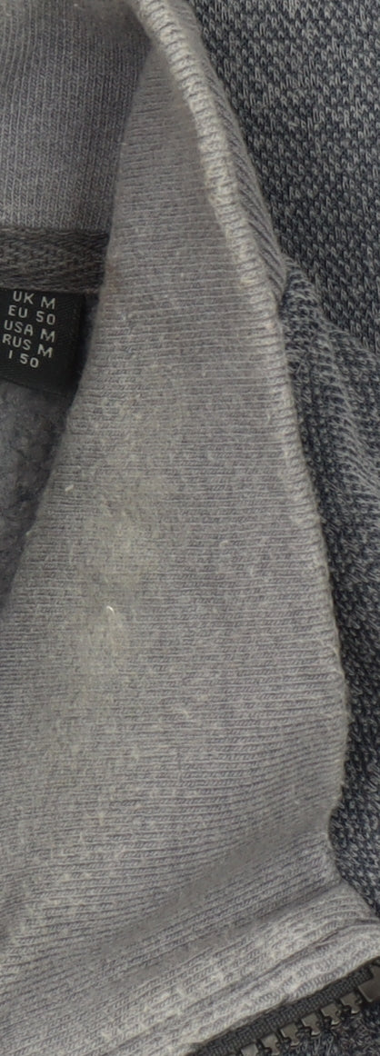 Regatta Men’s Grey Full Zip Fleece Sweatshirt Size M Outdoor Hiking
