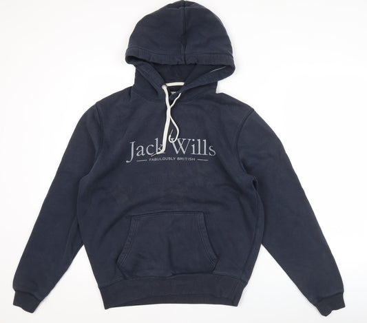 Jack Wills Men’s Blue M Classic Fit Pullover Hoodie