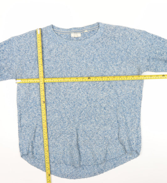 Fat Face Women’s Blue Crew Neck Long Sleeve Cotton Jumper UK 12