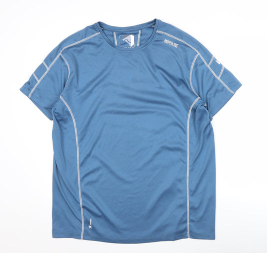 Regatta Men’s Blue XL Sports T-Shirt Quick Dry Activewear Top