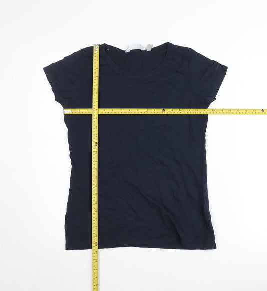 Regatta Womens Blue Cotton Crew Neck Short Sleeve T-Shirt UK 14