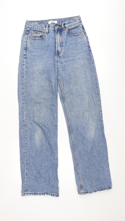 Diesel Womens Blue Straight Leg Jeans Size 8 Short 100% Cotton