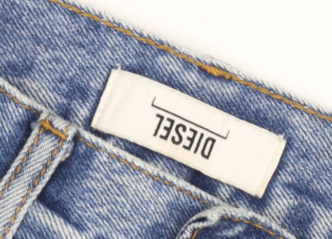 Diesel Womens Blue Straight Leg Jeans Size 8 Short 100% Cotton