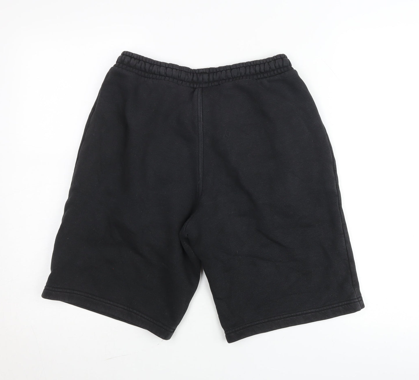 Adidas Men's Black Sweat Shorts S Regular Fit Casual Fleece