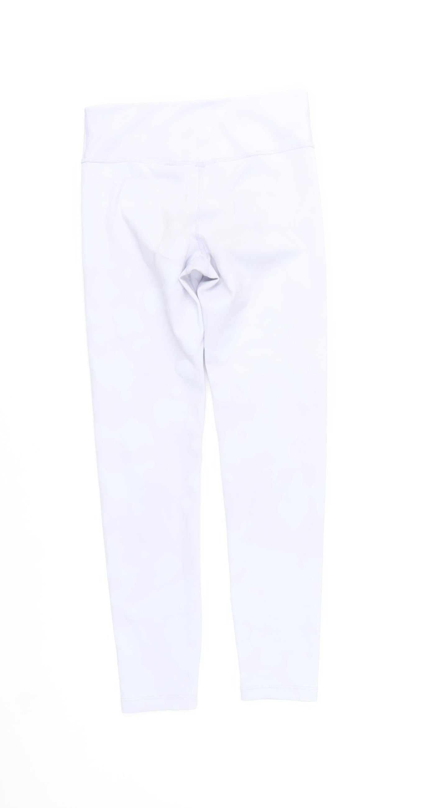 Nike Girls White Dri-Fit Leggings Slim Fit Sports Activewear Size 11 Years