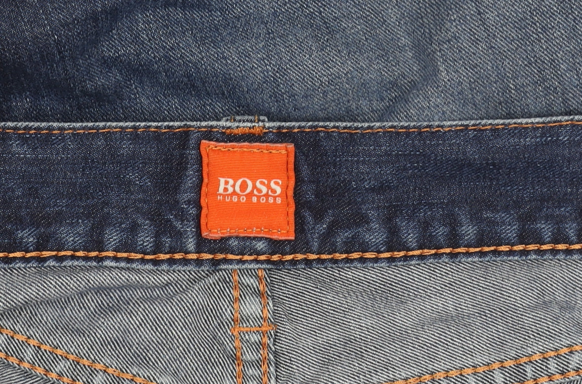Hugo Boss Men’s Blue 38W 34L Straight Leg Denim Jeans