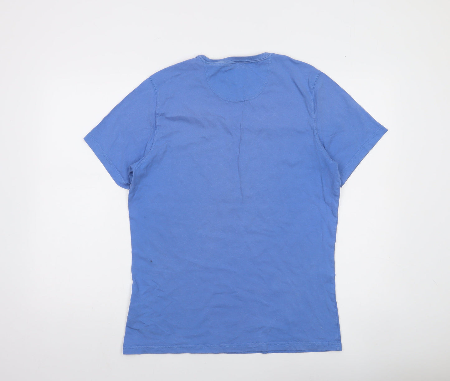 Barbour International Men's Blue Graphic Logo T-Shirt M Tailored Fit