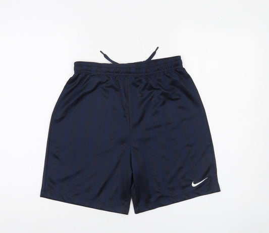 Nike Boys Blue XL Athletic Football Shorts Quick Dry 13-15 Years