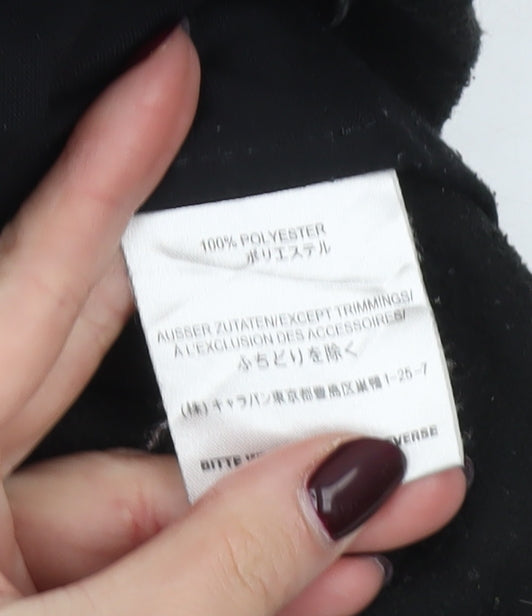 Jack Wolfskin Women Black Fleece Full Zip Outdoor Jacket Size 14