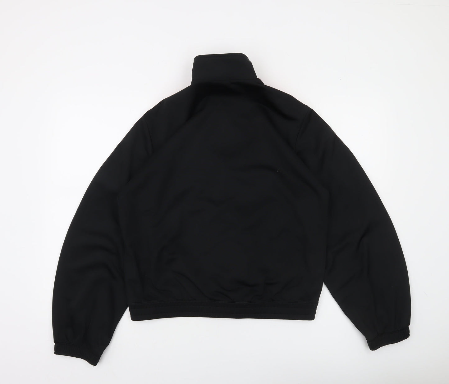 Adidas Womens Black Pink Full Zip Track Jacket Size 14 M