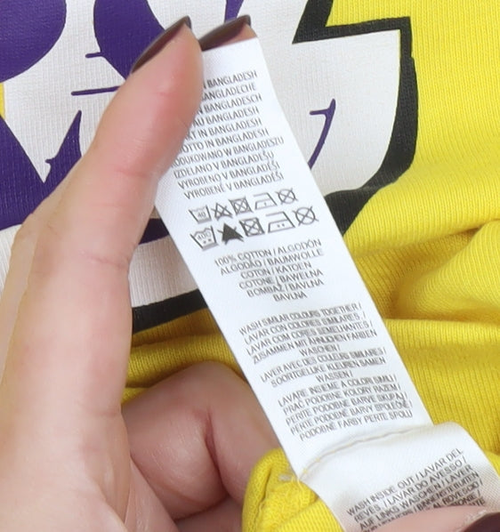 NBA Los Angeles Lakers Yellow Men's M Cotton Graphic T-Shirt